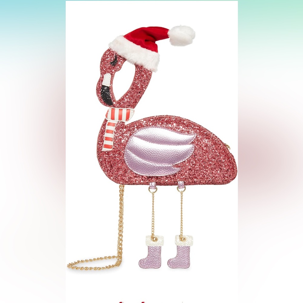 Betsey Johnson flamingo Crossbody bag